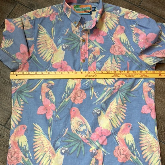 Chubbies Stay Fly Popover Sport Hawaiian Shirt Men's Size Medium - Picture 4 of 5